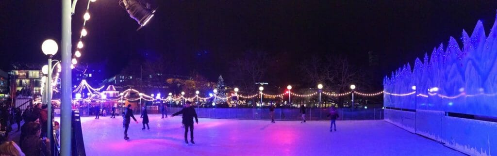 Mobile Eisbahn mieten und in der tadt aufstellen