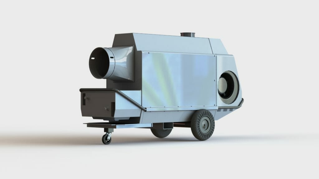 Mobiler Lufterhitzer Grafik