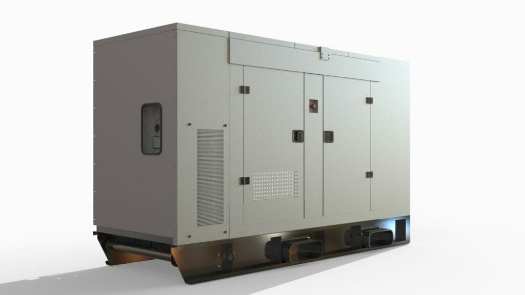 Grauer Stromgenerator 500 kVA zum Mieten oder Kaufen