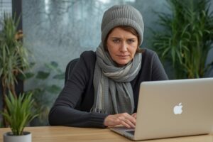 Arbeiten bei Kälte im Büro